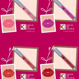 KINDED Set of 10 Vitamin E Enriched Matte Liquid Lip Colour - 6 ml Each image 4