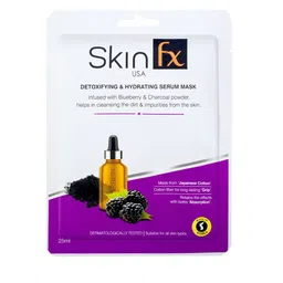 Skin Fx Pack of 2 Detoxifying & Refreshing Serum Masks - 25 ml Each image 4