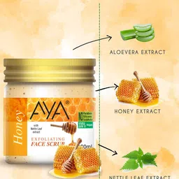 AYA Set Of 2 Honey & Pomegranate Exfoliating Face Scrubs - 100 ml Each image 4