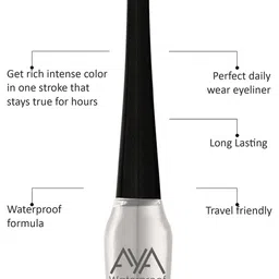 AYA Set of 2 Brown and Silver Waterproof Eyeliner 5ml Each image 2