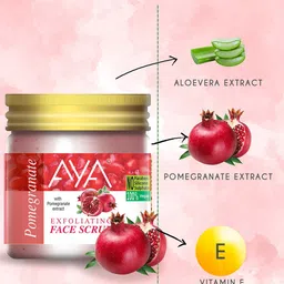 AYA Set Of 2 Honey & Pomegranate Exfoliating Face Scrubs - 100 ml Each image 2