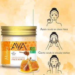 AYA Set Of 2 Honey & Pomegranate Exfoliating Face Scrubs - 100 ml Each image 3