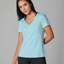 Strongr.Athleisure Women V-Neck Extended Sleeves Dri-FIT Raw Edge T-shirt-image-9