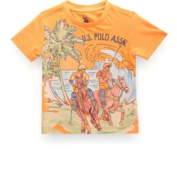 U.S. Polo Assn. Kids Boys Printed Pure Cotton T-shirt-picture-23