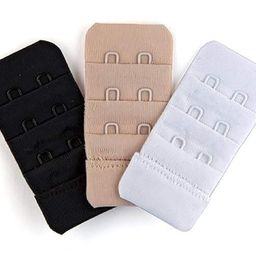 qoxolyz Bra Hook Extender- 2 & 3 Hooks Without Elastic Bra Extensions Combo image 1