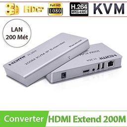 foxaa KVM 200 Meter, H.264 HDMI and KVM Extender Over IP Transmit HDMI Plus KVM Signals up to 200 Meters by a Single CAT5/5e/6 Cable at fullHD 1080P@60HZ. image 5
