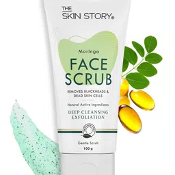 THE SKIN STORY Moringa Face Gentle Scrub - Deep Cleansing Exfoliator - 100 g-19