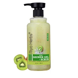 Riyo Herbs Kiwi Shower Gel + Scrub with Vitamin-E, Jojoba Oil & Kiwi Extract - 300 ml-38