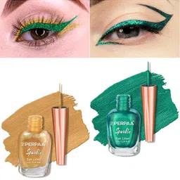PERPAA Set of 2 Sparkle Absolute Shine Long Lasting Waterproof Eyeliner - 7 ml each-18