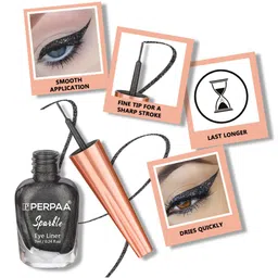 PERPAA Set of 2 Sparkle Absolute Shine Long Lasting Waterproof Eyeliner - 7 ml each image 2