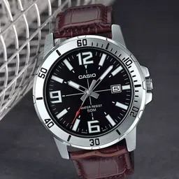 CASIO Enticer Men Black Dial Analog Watch MTP-VD01L-1BVUDF - A1370 image 1