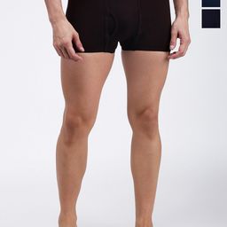 AMUL COMFY Pack Of 3 Printed Pure Cotton Trunks AC-MTROE-AF-BLK-CB-3XL-3PC-24