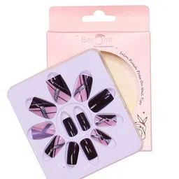 BEROMT Set Of 16 Press On Nail Tip With Application Kit - BFN354FN-18
