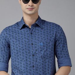 U.S. Polo Assn. Men Blue Paisley Printed Pure Cotton Tailored Fit Casual Shirt-image-19