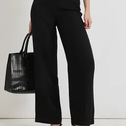 FableStreet Women Custom Loose Fit Mid Rise Wide Leg Linen Formal Trousers-image-49