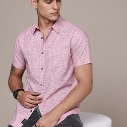 The Roadster Lifestyle Co. Men Cotton Linen Casual Shirt-picture-8