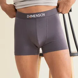 DAMENSCH Men Grey Solid Deo-Cotton Anti-Bacterial Moisture-Free Trunk DAM-CTST-T-RAE-image-75