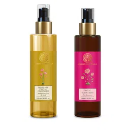 Forest Essentials Delicate Face Cleanser 130ml & Refreshing Facial Tonic Mist 130ml-44
