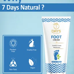 7 DAYS Feel Of Nature Set Of 2 Foot Cream For Dry & Cracked Feet - 100g Each image 3