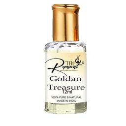THE RUPAWAT Perfumery House Goldan Treasure 100% Natural & Pure Alcohol Free Attar - 12 ml-image-4
