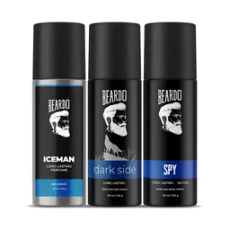 BEARDO Set of 3 Long Lasting Deodorants - Iceman, Dark Side & Spy - 100 g Each-57