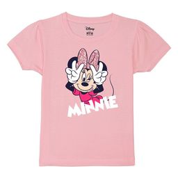 Wear Your Mind Girls Minnie Mouse Printed Pure Cotton T-shirt-image-74