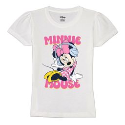 Wear Your Mind Girls Minnie Mouse Graphic Printed Pure Cotton T-Shirt-image-94
