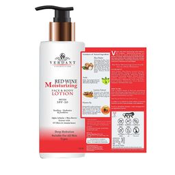 Verdant Natural Care Red Wine Moisturizing Body Lotion With SPF 20-42
