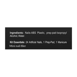 FEELHIGH 24-Pcs Long Lasting Reusable Artificial Fake Nail Set - A14 image 3