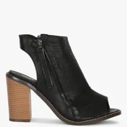 Panelled Peep-Toe Chunky Heels-11