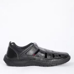 Cut-Out Sandals with Velcro Fastening-image-51