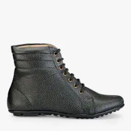 Textured Lace-Up Boots-image-26