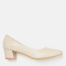 Pointy-Toe Chunky Heeled Shoes-48