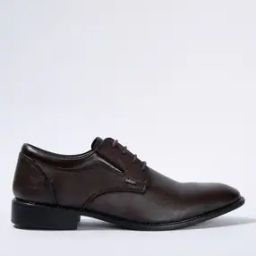 Textured Lace-Up Derby Shoes-image-4