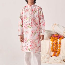 pspeaches Boys Floral Printed Regular Kurta with Pyjamas-44