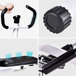 BLURISM Mini Stepper with Handlebar for Exercise, Adjustable Hydraulic Stair Stepper Machine with Resistance Bands for Home Exercise image 4