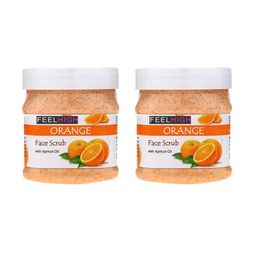 FEELHIGH Set of 2 Orange Face Scrub with Apricot Oil - 500 ml Each-8