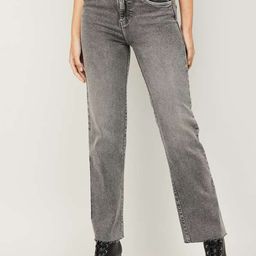 Xpose Women Grey Comfort Wide Leg High-Rise Heavy Fade Stretchable Jeans-image-86
