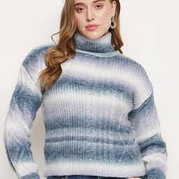 Madame Self Designed Turtle Neck Acrylic Pullover-picture-27