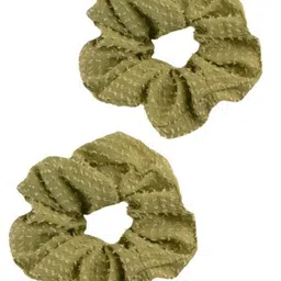 Lulala Set Of 2 Embellished Fabric Ponytail Holders-14