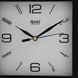 Ajanta Black Traditional Square Wall Clock-image-54