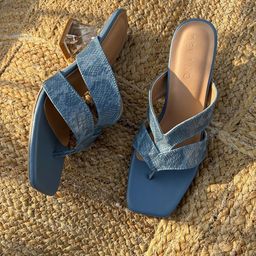 Devano Textured Block Heel Mules-33