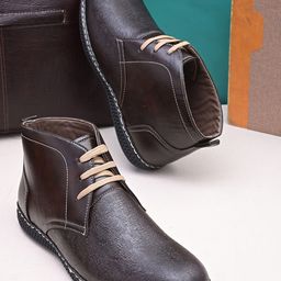 HERE&NOW Men Brown Lightweight Lace-Ups Derbys-54