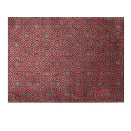 PRESTO Red & Grey Abstract Printed No Shredding Rectangular Carpet image 2