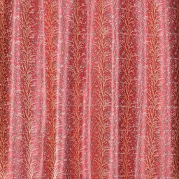 Homefab India Oak Tree Maroon & White Set of 2 Abstract Printed Door Curtains image 2
