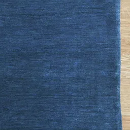 saraswatii global Navy Blue Woolen Hand Tufted Rectangular Carpets image 4