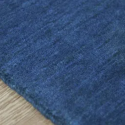 saraswatii global Navy Blue Woolen Hand Tufted Rectangular Carpets image 5