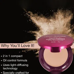Hilary Rhoda 2 in 1 Compact Powder With Shimmery & Matte Finish 18 g (My Ivory) image 5