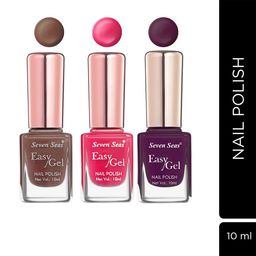 Seven Seas Set Of 3 Easy Gel Long-Lasting Nail Polishes - 10ml Each-11