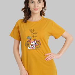 CHOZI Round Neck Graphic Printed Bio Finish Cotton T-shirt-image-81
